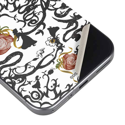 Disney Snow White Roses and Character Silhouette Pixel 9 Pro XL Skin